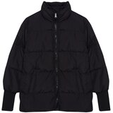Trendyol Black Oversize Rib Detailed Inflatable Coat | ePonuda.com