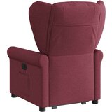  Naslonjač na podizanje od tkanine crvena boja vina | shoptok.hr