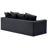 Kave Home Antracitno siva lanena sedežna garnitura 240 cm Nora – | Shoptok.si