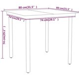 3-dijelni vrtni blagovaonski set crni | shoptok.hr