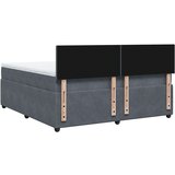 vidaXL Krevet s oprugama i madracem tamnosivi 180x200 cm baršunasti | shoptok.hr