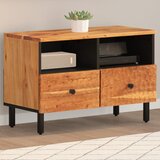 Maison Chic TV omarica - TV stojalo - Televizijska omarica 70x33x46 cm trden akacijev les, (21700495) | Shoptok.si