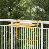 vidaXL Balkon miza Rumena Prašno premazano jeklo Standard | Shoptok.si