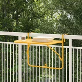vidaXL Balkon Stol Žut Prašno Obložen Čelik Standard