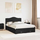  Okvir za krevet Crna 140 x 190 cm Konstruirano drvo | shoptok.hr