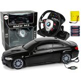  Licencirani auto na daljinsko upravljanje BMW M3 2.4G 1:18 - crni | Shoptok.si