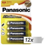 Panasonic 12x4 Alkaline Power Mignon LR6 AA - baterije | shoptok.hr