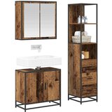 vidaXL set namještaja za kupaonicu 3 pcs staro drvo 65 x 33 x 60 cm | shoptok.hr