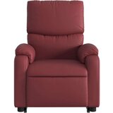  Naslonjač na podizanje od umjetne kože crvena boja vina | shoptok.hr