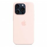 Apple iphone 15 pro silicone case with magsafe - pink mwnj3zm/a cene