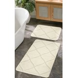 Foutastic Kremno bele kopalniške preproge v kompletu 2 ks 50x80 cm Cizgili – | Shoptok.si