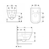 Geberit 500.208.01.1 smyle square viseča brezrobna wc školjka | Shoptok.si