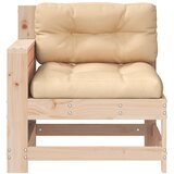  Vrtna sofa s naslonom za ruke i jastukom od masivne borovine | shoptok.hr