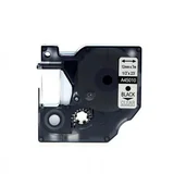 D1 45010 združljiv trak - 12 mm x 7 metrov črn/prozoren S0720500, (21404844)