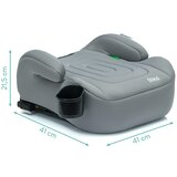 Fillikid booster/sjedalo za auto Flip deluxe (125-150 cm) s podesivim Isofix priključkom i držačem za čašu, siva | shoptok.hr