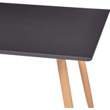  Blagovaonski stol sivi i boja hrasta 120 x 60 x 74 cm MDF | Eponuda.com