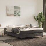 vidaXL Box spring posteljni okvir temno siv 140x200 cm žamet Cene