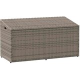  Vrtna kutija za pohranu siva 110x50x58 cm poli ratan | Eponuda.com