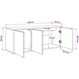  ormar za montažu na zid BORNE 102 x 33 x 40 cm Hrast sonoma | shoptok.hr