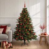 Umjetno božićno drvce s kuglicom 120 cm 150 LED lampica | shoptok.hr