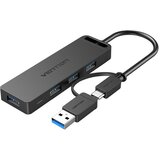 Vention 4-Port USB 3.0 Hub with USB-C & USB 3.0 2-in-1 Interface and Power Supply 0.15M ABS Type Cijene