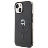  originalen karl lagerfeld za iphone 15 KLHMP15SHFCKNOK hardcase ovitek zaščita z magsafe karls full body - prozorno črn | Shoptok.si