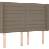  Box spring postelja z vzmetnico LED taupe 140x200 cm blago, (20901980) | Shoptok.si