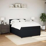  Krevet s oprugama i madracem crni 140x200 cm baršunasti | shoptok.hr