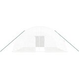  Staklenik s čeličnim okvirom bijeli 36 m² 6 x 6 x 2,85 m | shoptok.hr
