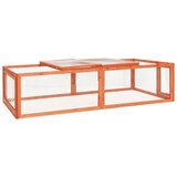 vidaXL Kavez za zečeve 183 x 90 x 46 5 cm od masivne jelovine | shoptok.hr