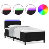 Box spring krevet s madracem crna 80 x 200 cm tkanina | shoptok.hr