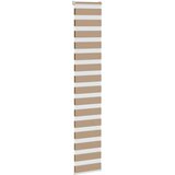 Zebra zavjesa Pješčano smeđa 50x230 cm Širina tkanine 45,9 cm Poliester | Shoptok.si