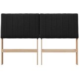  Tapecirani uzglavlje Crna 140 cm Čvrsto borovo drvo | shoptok.hr