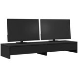  Stalak za monitor s ladicama crni 100 x 27 x 15 cm drveni | shoptok.hr