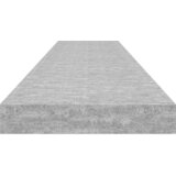  Plutajuće zidne police 2 kom boja betona 120x23,5x3,8 cm MDF | Eponuda.com