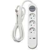  Prenosiva utičnica 3-STR,1,4m+prekidač, USB+C | shoptok.hr