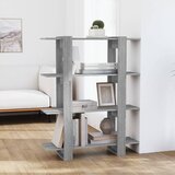 Furnova Knjižna omara/pregrada siva sonoma 100x30x123,5 cm, (21932588) Cene