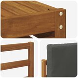  Set vanjskih sofa 8 pcs Prirodna i antracit Čvrsto drvo akacije | Eponuda.com