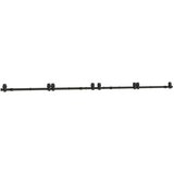 Pribor za klizna vrata 366 cm čelični crni | shoptok.hr