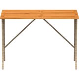  Vrtni stol s pločom od akacije bež 105x75x72 cm poli ratan | Eponuda.ba