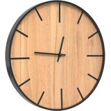 vidaXL Stenska ura rjava Ø39 cm železo in inženirski les | Shoptok.si