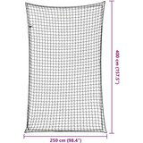 vidaXL Mreža za prikolico z elastično vrvjo črna 4x2,5 m PP | Shoptok.si