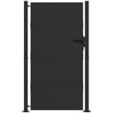  Vrtna vrata Crna 105 x 205 cm Čelik s prahom premazan | shoptok.hr