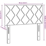  Uzglavlje Tamnozelena 90 cm Baršun | shoptok.hr