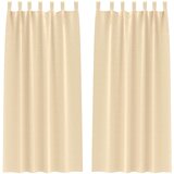  Zavjese za blackout s prstenovima 2 kom. Krem 225 x 140 cm | shoptok.hr