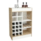 MID.YOU Omara za vino Esilo, bela, barva hrasta | Shoptok.si