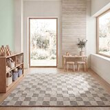 Flair Rugs Zeleni periv tepih od mješavine pamuka 155x230 cm Muted Checkerboard – | shoptok.hr