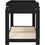  Krevet na kat za djecu Crni hrast 90 x 200 cm Konstruirano drvo | shoptok.hr