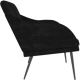 Klupa crna 110 x 76 x 80 cm baršunasta | shoptok.hr