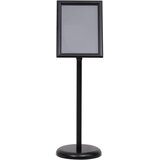  Stalak za plakate A4 s postoljem crni od aluminijske legure | shoptok.hr